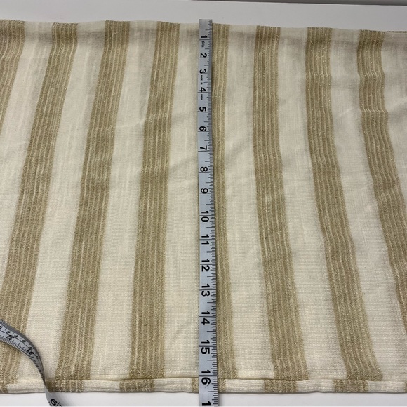 Chicos Womens White Gold Metallic Infinity Scarf Cotton Blend One Size - Picture 11 of 12